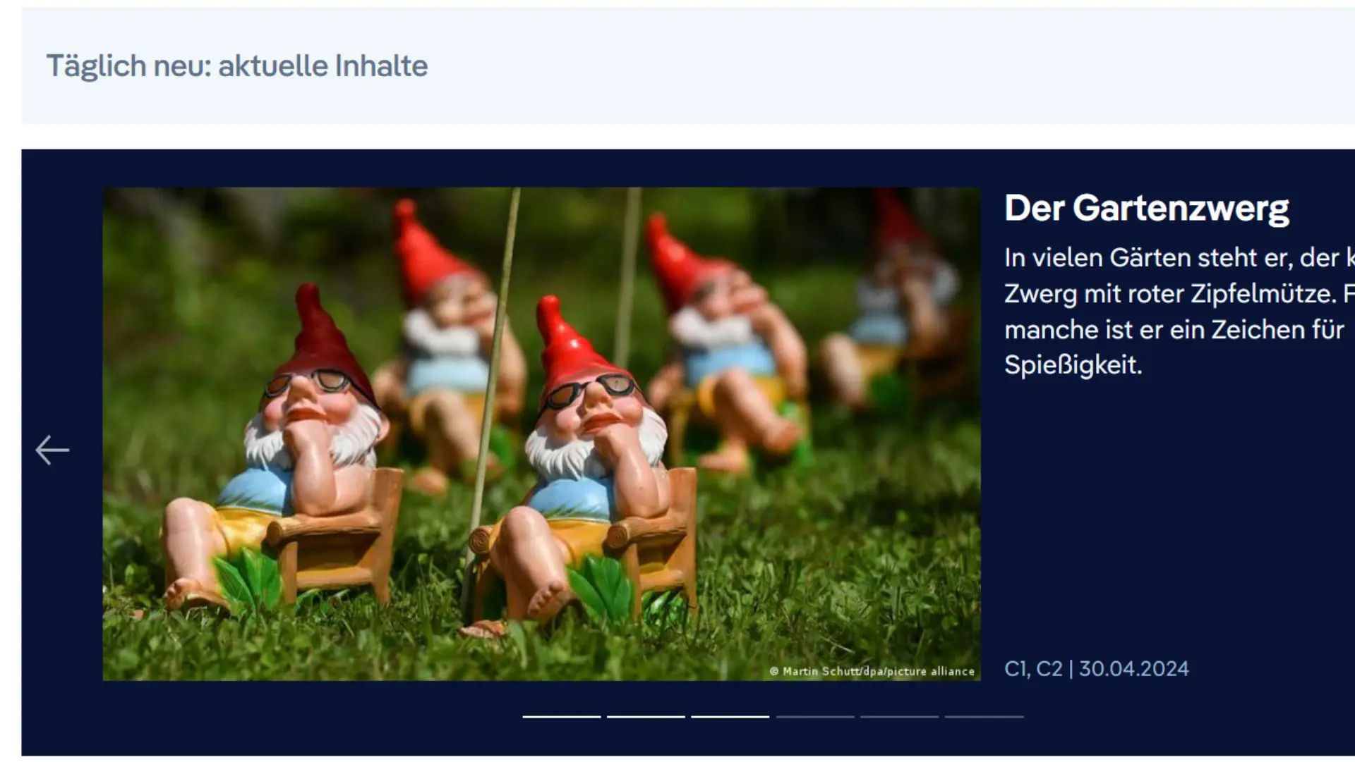 Các bài viết ở phần Deutsch Lernen được cập nhật mỗi ngày và chia rõ các cấp độ