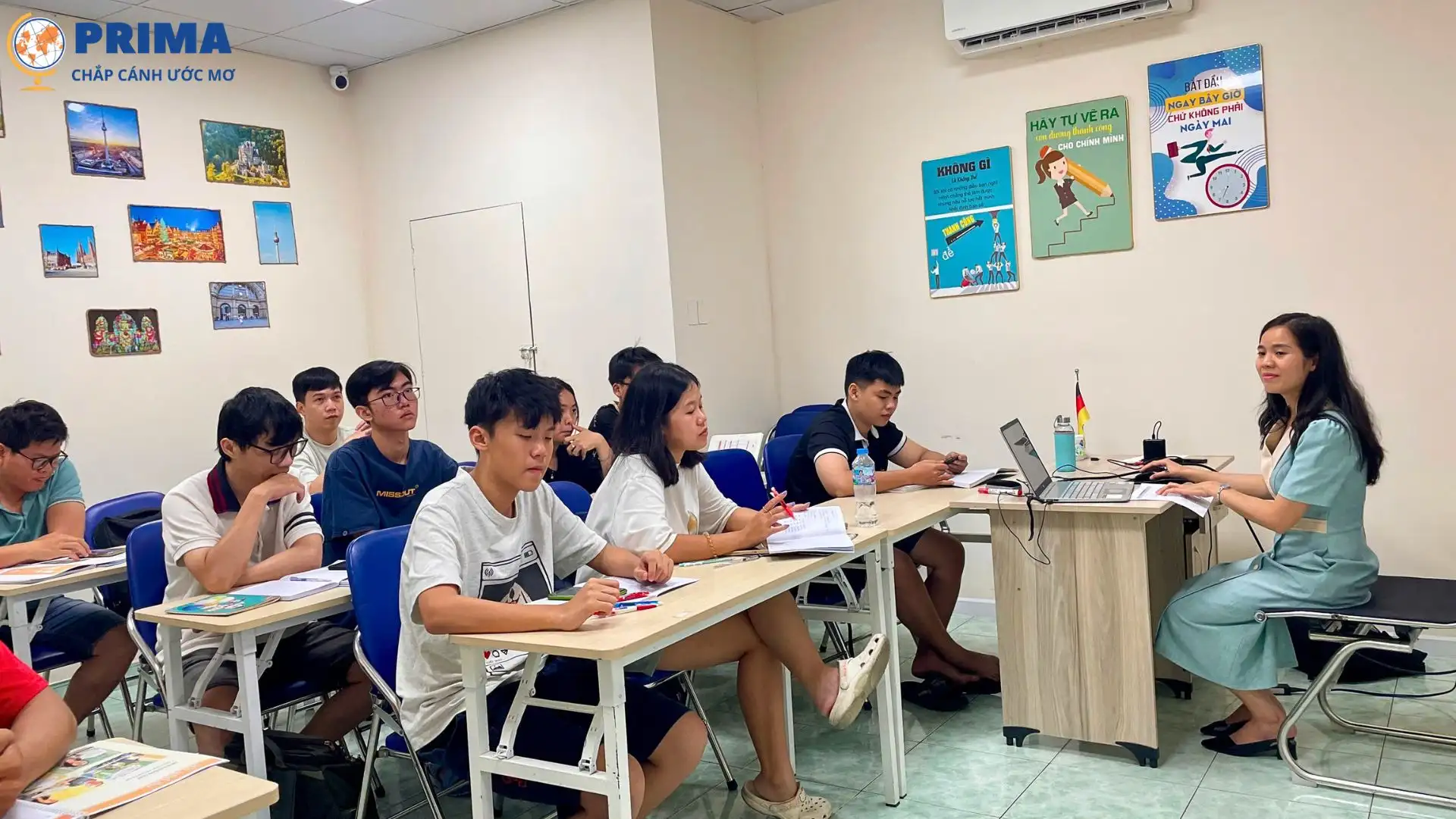 Trung tâm tiếng Đức PRIMA chú trọng chất lượng với quy mô lớp học nhỏ, giáo viên theo sát