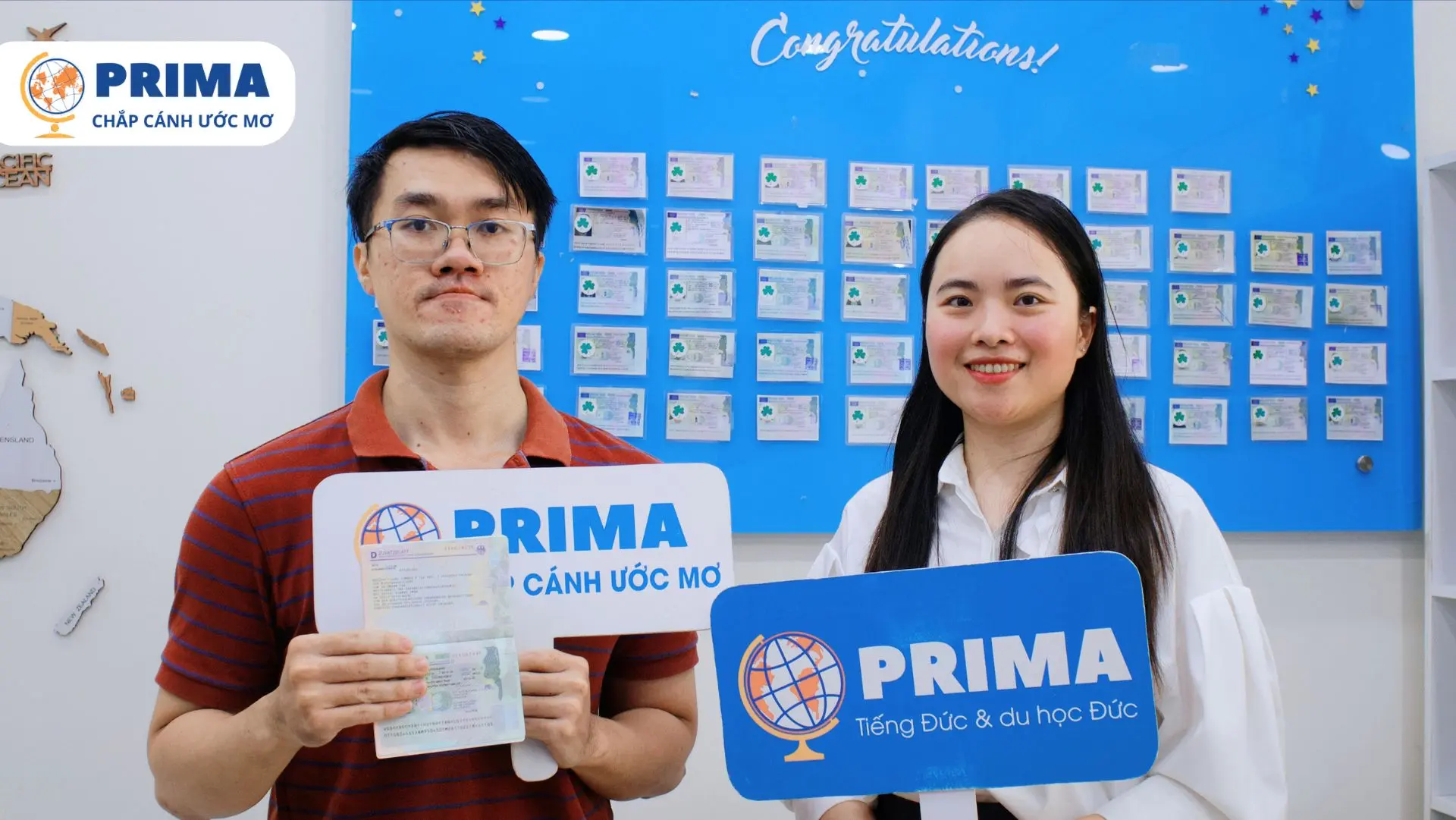 Học viên Tấn Lợi của PRIMA nhận visa du học nghề Đức ngành trợ lý điều dưỡng