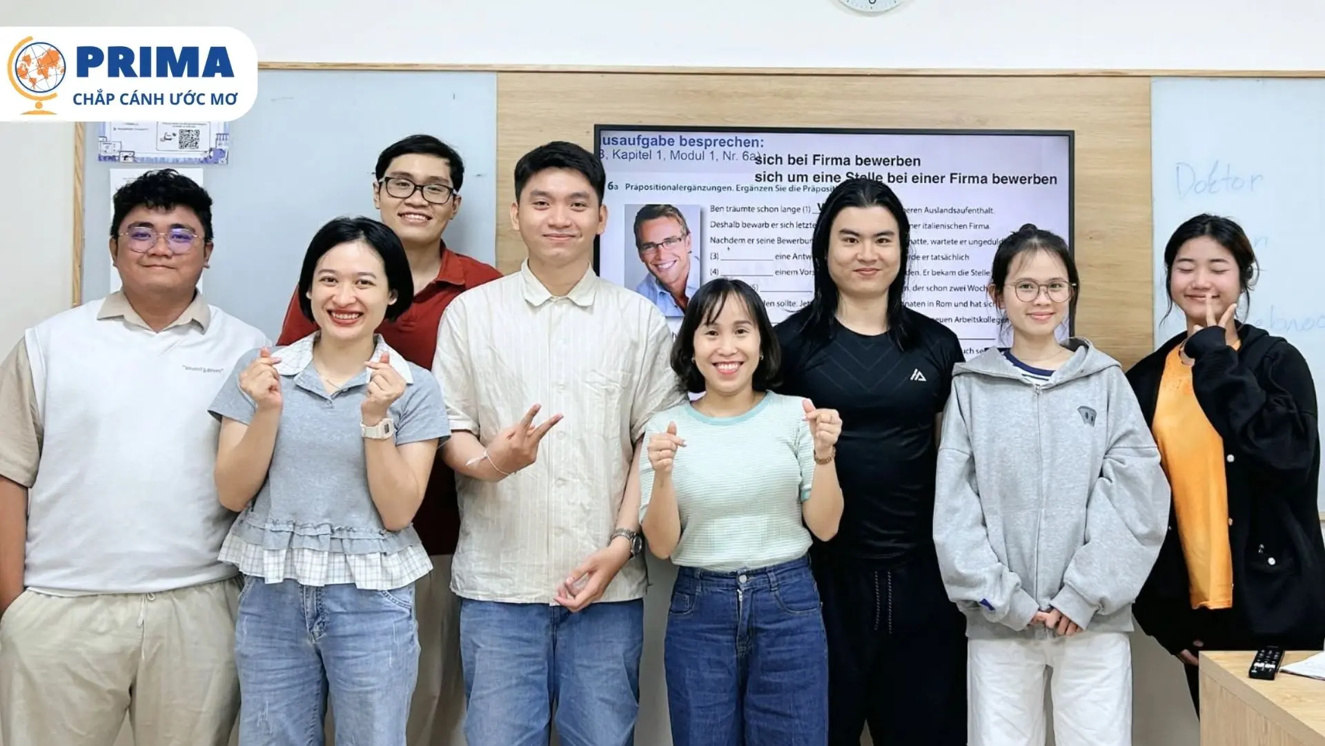 Lớp học gói gọn 6-12 học viên tại PRIMA giúp tăng thời gian tương tác với giáo viên